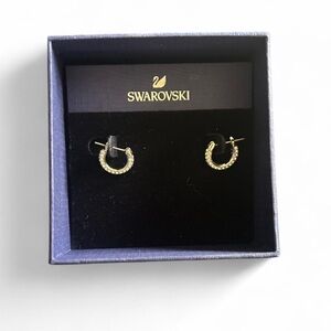 Swarovski Crystal/Rhinestone Silver Earrings